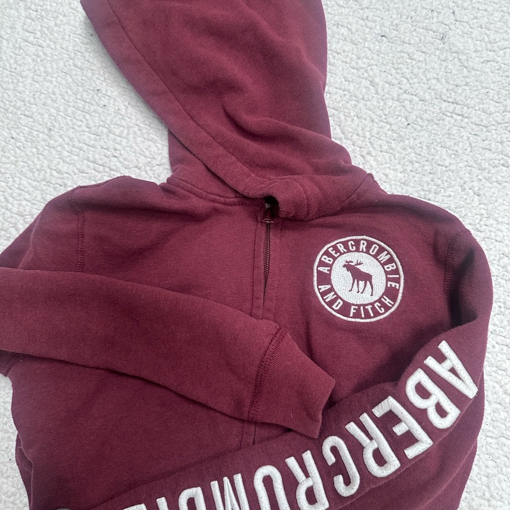 Abercrombie & Fitch Maroon Hoodie